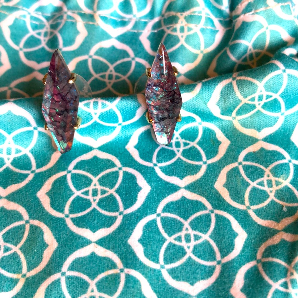 Kendra Scott Iridescent Stud Earrings